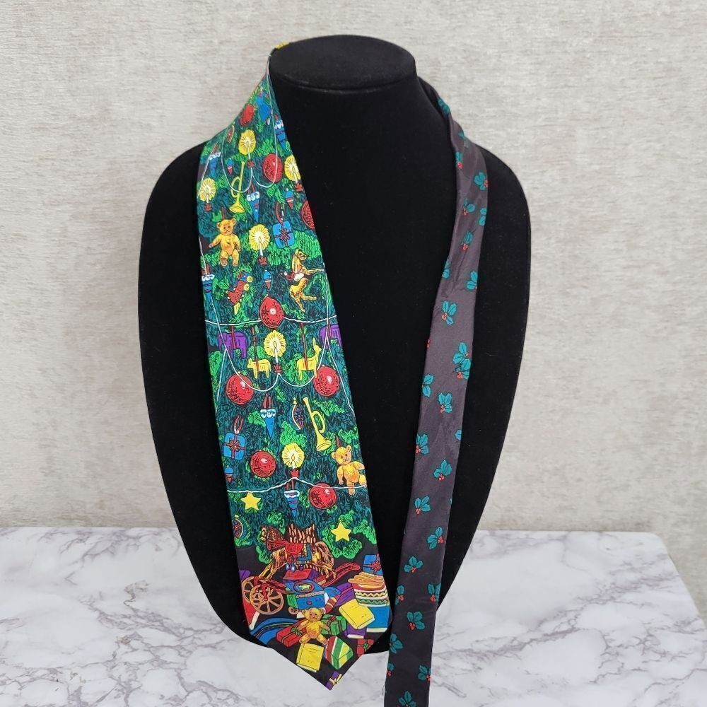 Fratelli Vintage Christmas Tree Necktie Men's Tie